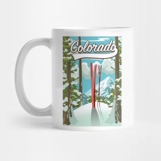 Colorado Ski poster Mug